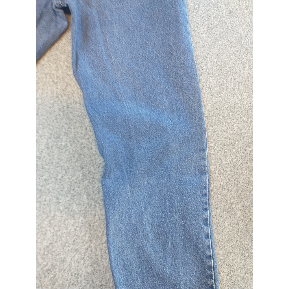 Mens Medium Wash Straight Leg Denim Jeans 100% Cotton 32x31 976T1DR - Picture 13 of 16